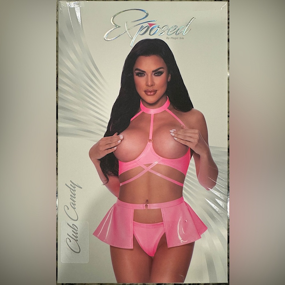 Exposed by Magic Silk ‘Club Candy’ lingerie outfit. New in box. Never worn.